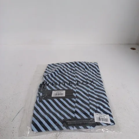 WHITE FOX SURE THING MINI DRESS XL BLUE/BLACK STRIPE
