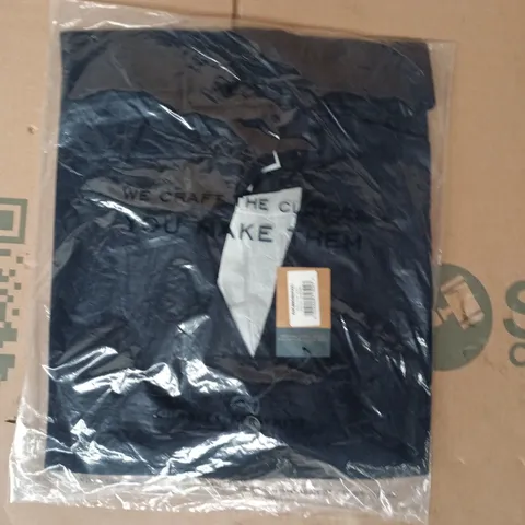 BAGGED TYRWHITT NAVY BLUE PURE MERINO CARDIGAN SIZE XL