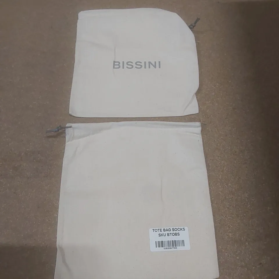 BOX TO CONTAIN A VERY LARGE QUANTITY OF BISSINI SOCK TOTE BAGS