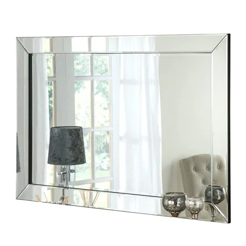 BOXED MAUDE GLASS MDF WALL MIRROR (1 BOX)