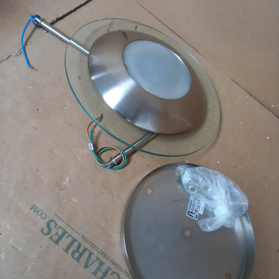DESIGNER ROUND PLUSH GLASS LIGHT SHADE