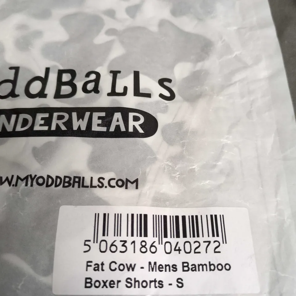 3 PAIRS OF ODDBALLS MEN'S BAMBOO BOXER SHORTS – SIZE S