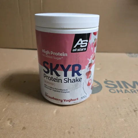 AS ALL STARS SKYR PROTEIN SHAKE – STRAWBERRY YOGURT, 300G