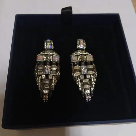 BUTLER & WILSON ART DECO DROP EARRINGS 