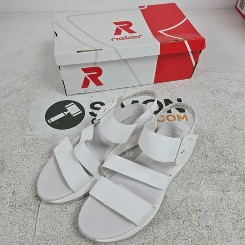 RIEKER WHITE SANDALS β UK 7.5 (EU 41)