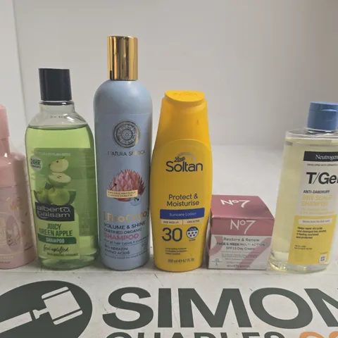 APPROXIMATELY 15 ASSORTED HEALTH & BEAUTY PRODUCTS TO INCLUDE P.LOUISE , NO7 AND SHAMPOO