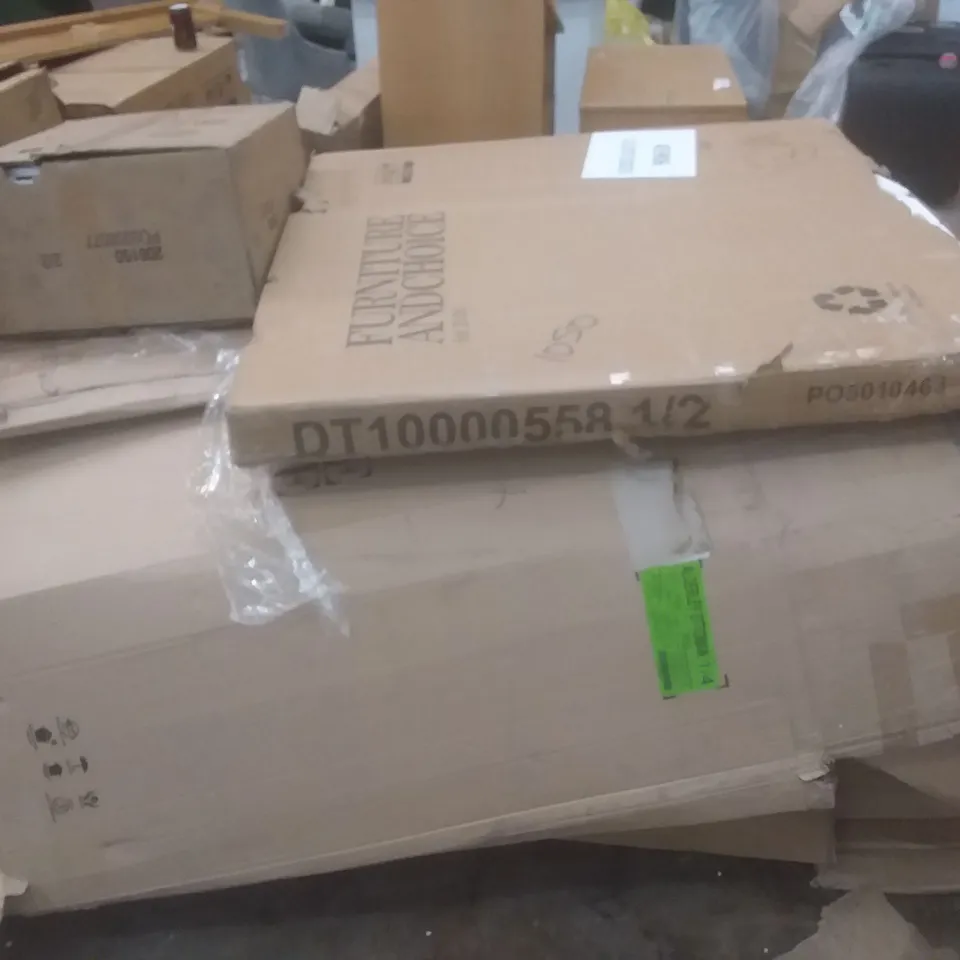 PALLET OF ASSORTED FLAT PACK FURNITURE ITEMS