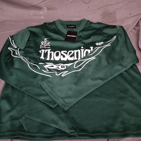 THOSENIGHTS LONG SLEEVE SPORTS JERSEY IN GREEN – UK L