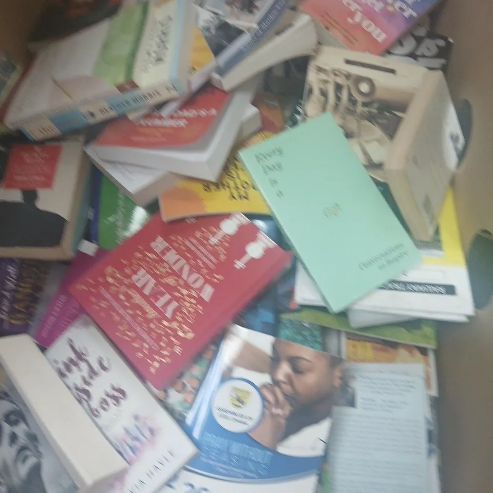 LARGE QUANTITY OF ASSORTED FICTION & NON-FICTION BOOKS TO INCLUDE WORKS FROM ANDY BECKETT, JANICE HELLETT, STANLEY TUCCI, ETC - COLLECTION ONLY