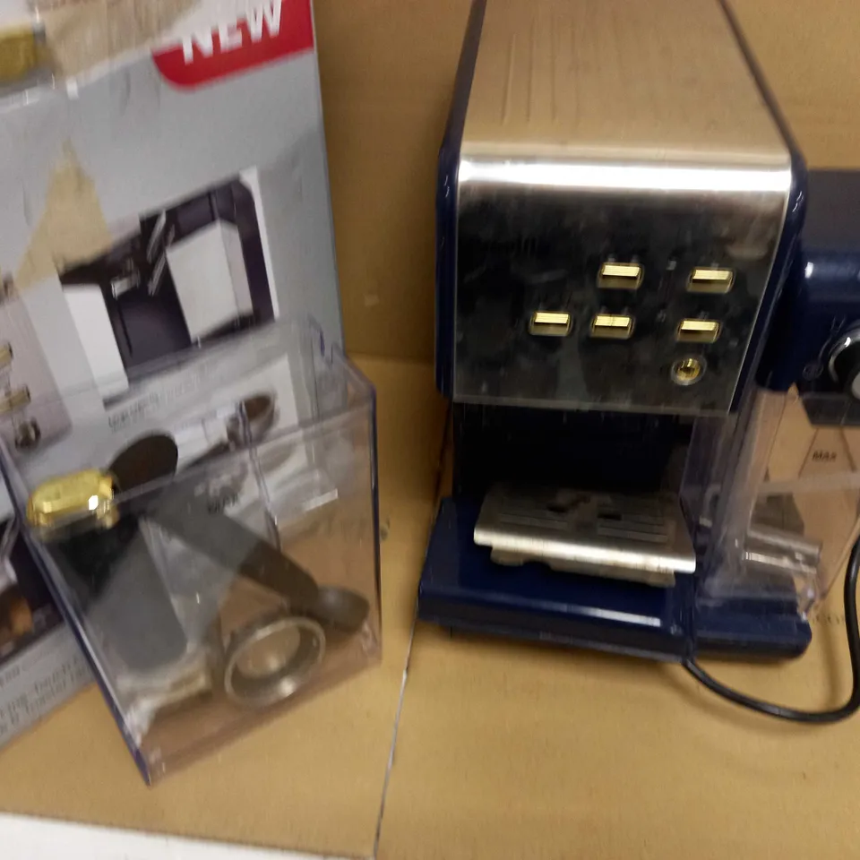 BREVILLE ONE-TOUCH COFFEEHOUSE COFFEE MACHINE - NAVY BLUE