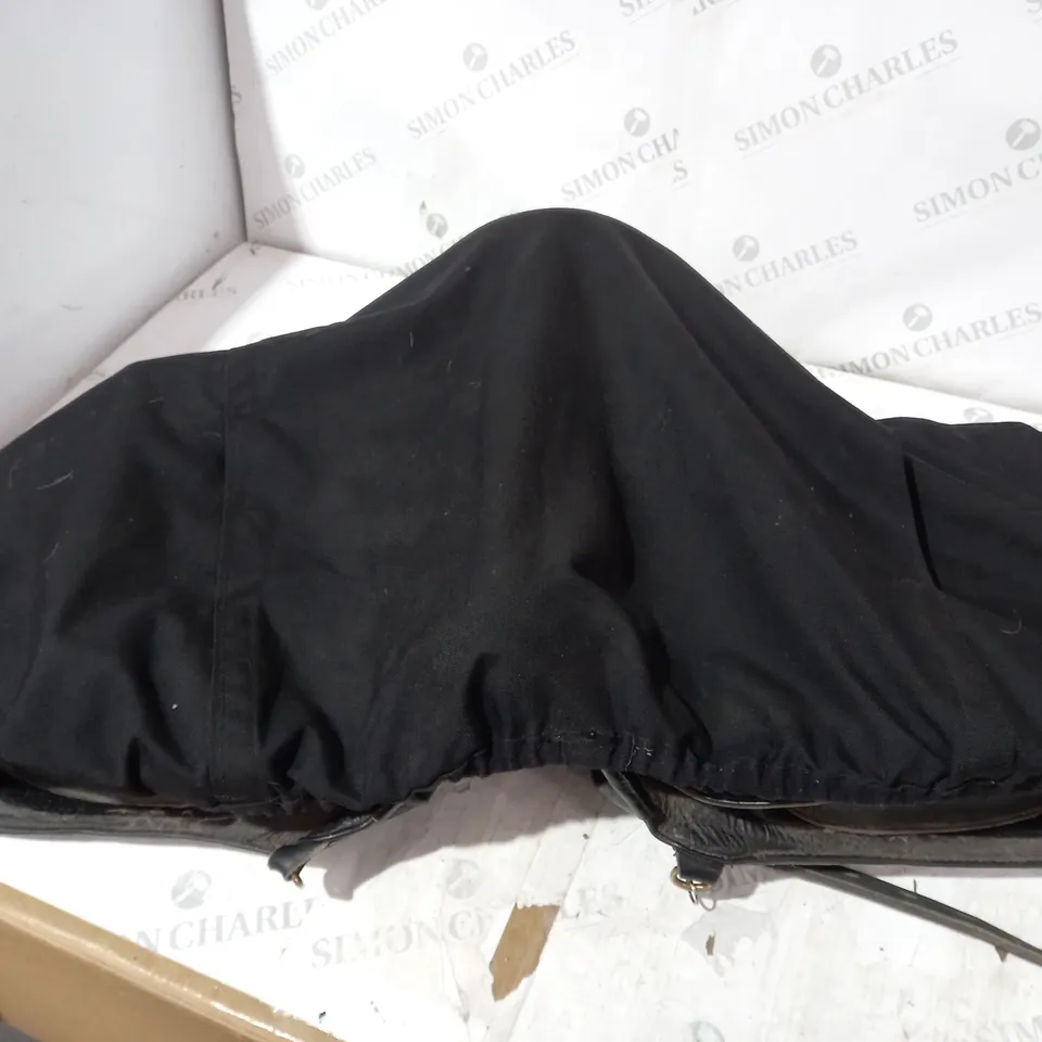 HORSE RIDING SADDLE WITH COVER - SIZED UNSPECIFIED 