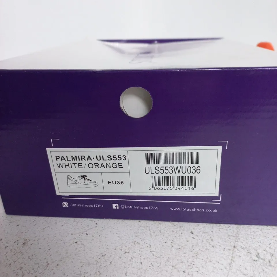 LOTUS PALMIRA ULS553 WHITE/ORANGE – WOMEN'S TRAINERS UK3 (EU36)