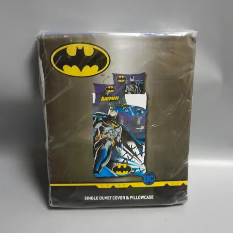 SINGLE BATMAN DUVET AND PILLOW CASE SET