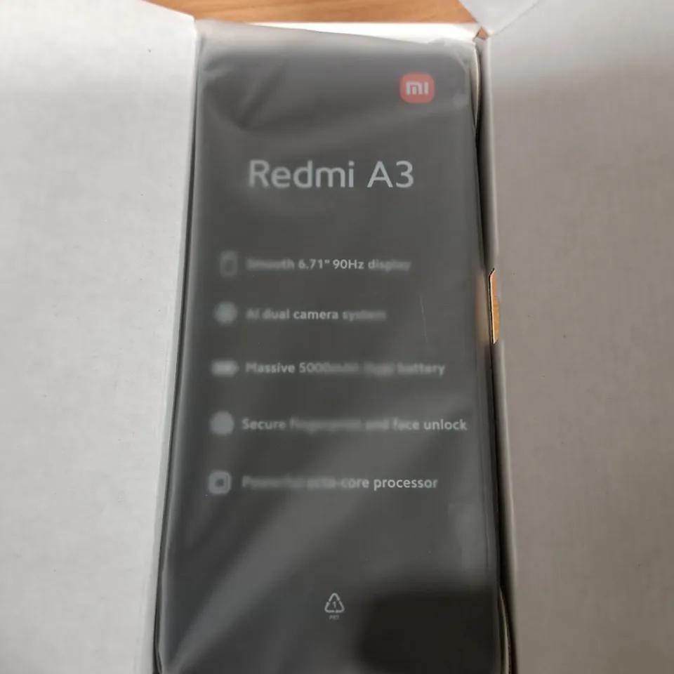 BOXED REDMI A3 3/64GB IN MIDNIGHT BLACK 