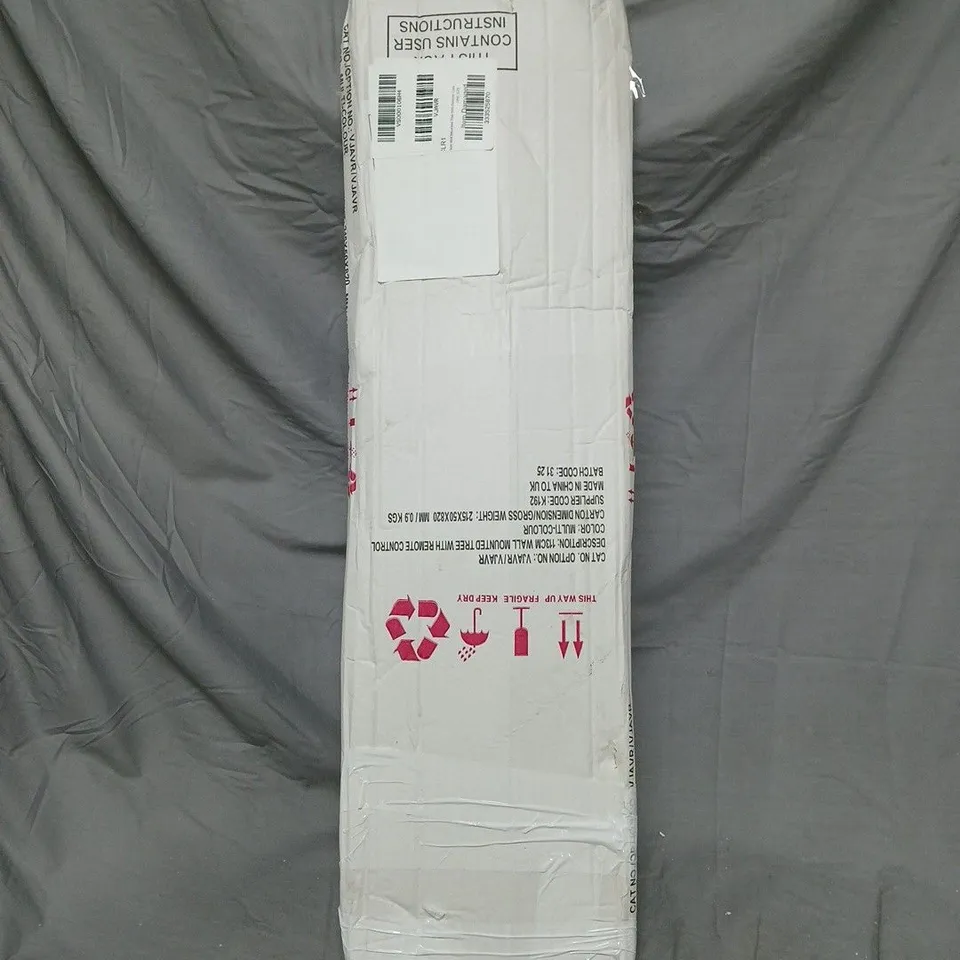 BOXED 113 CM WALL MOUNTED COLOUR CHANGING OUTDOOR LED CHRISTMAS TREE WITH REMOTE CONTROL RRP £49.99