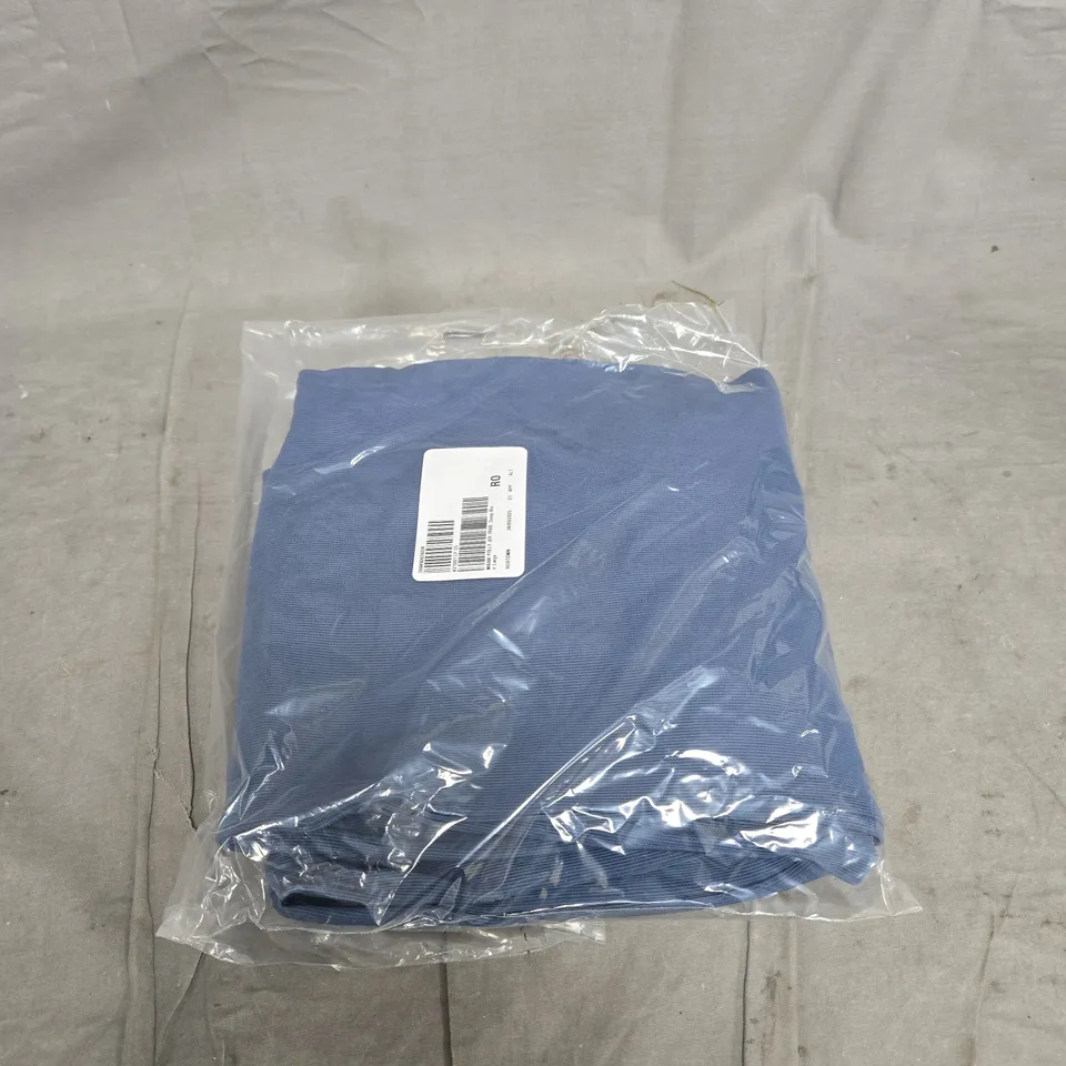 MASAI COPENHAGEN POLLY JERSEY TEXTURED WAVE STRAIGHT LEG STRETCH TROUSERS DEEP BLUE LARGE