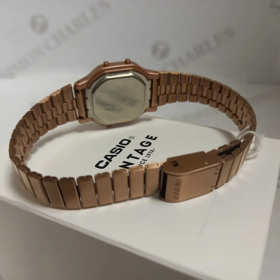 CASIO RETRO VINTAGE ROSE TONE WATCH RRP £55