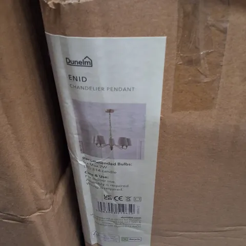 BOXED DUNELM ENID CHANDELIER PENDANT