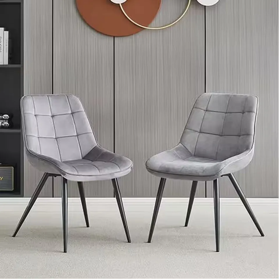 BRAND NEW BOXED SET OF 4 PEKATO DINING CHAIRS - GREY (1 BOX)