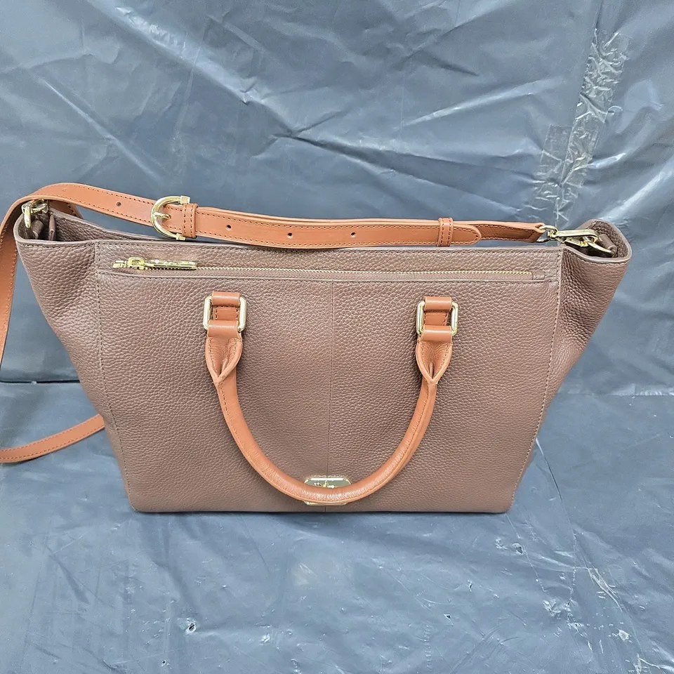 PAUL COSTTELLOE DRESSAGE HANDBAG IN BROWN  