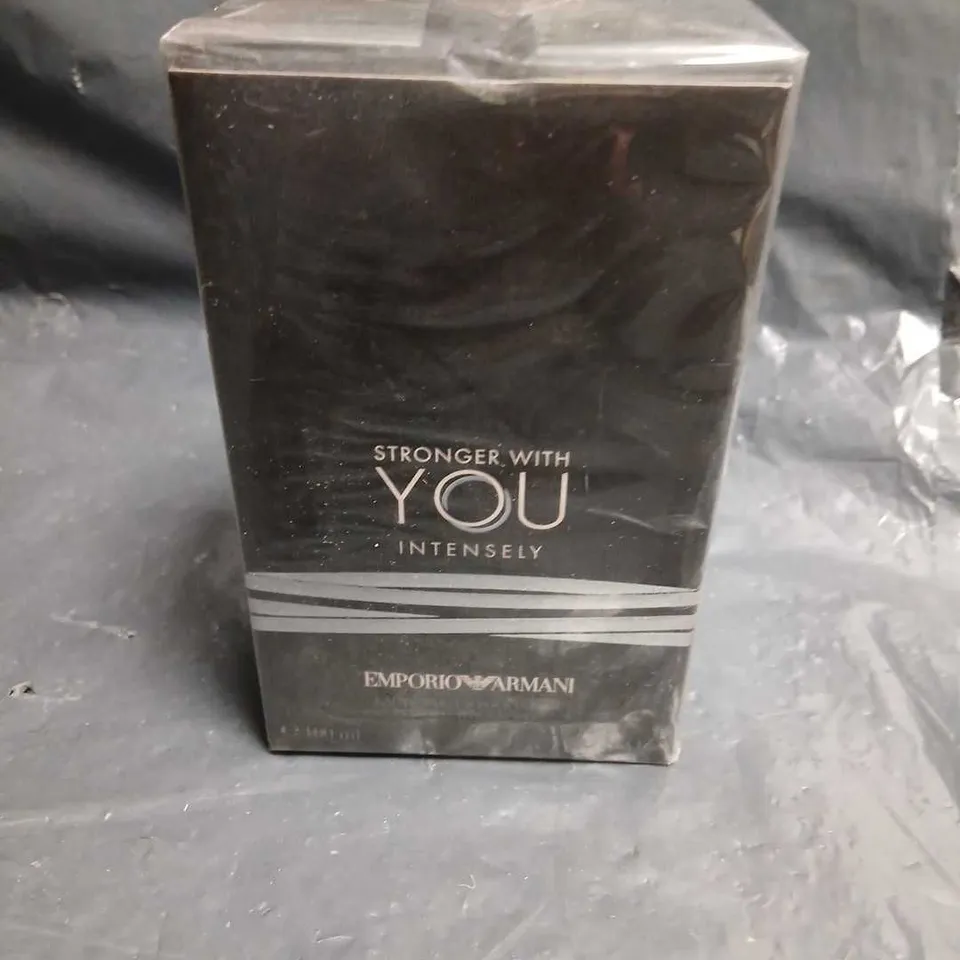 BOXED AND SEALED EMPORIO ARMANI STRONGER WITH YOU INTENSELY EAU DE PARFUM 100ML 