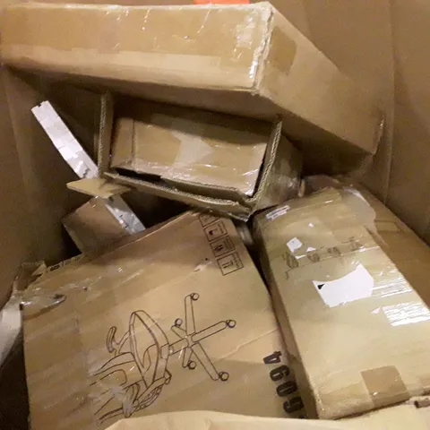 PALLET OF ASSORTED PRODUCTS INCLUDING OFFICE CHAIR, CLOTHES RACK, DRYING RACK