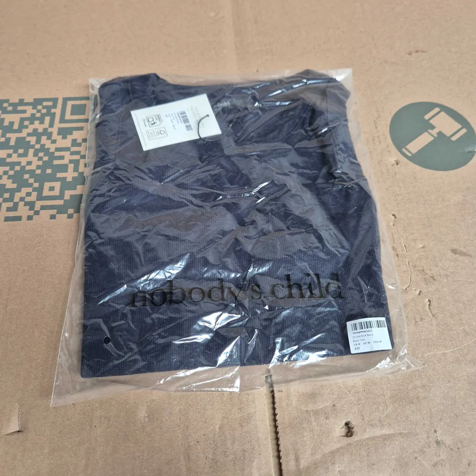 NOBODY'S CHILD NAVY RACER VEST – , UK M