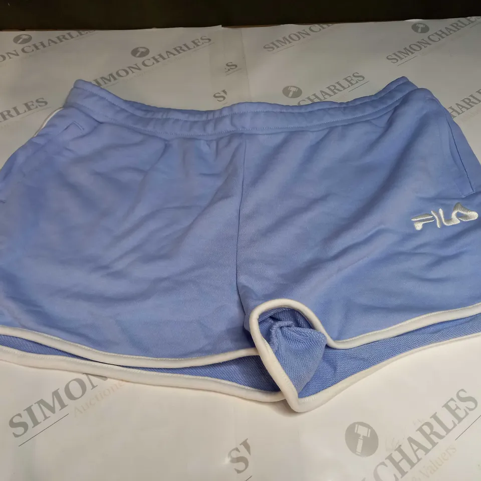 FILA PIPING LOGO SHORTS IN SKY BLUE - UK XL