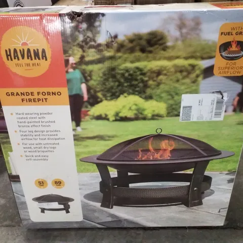 BOXED HAVANA GRANDE FORNO FIREPIT