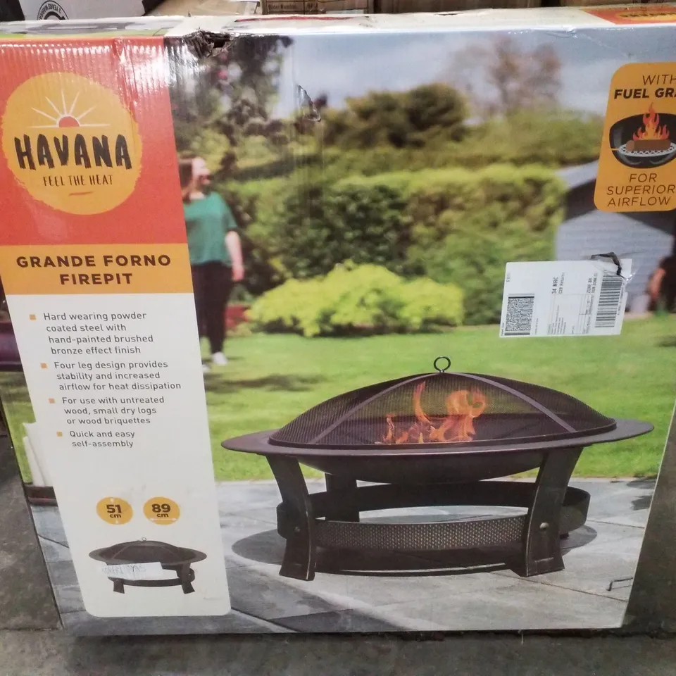 BOXED HAVANA GRANDE FORNO FIREPIT
