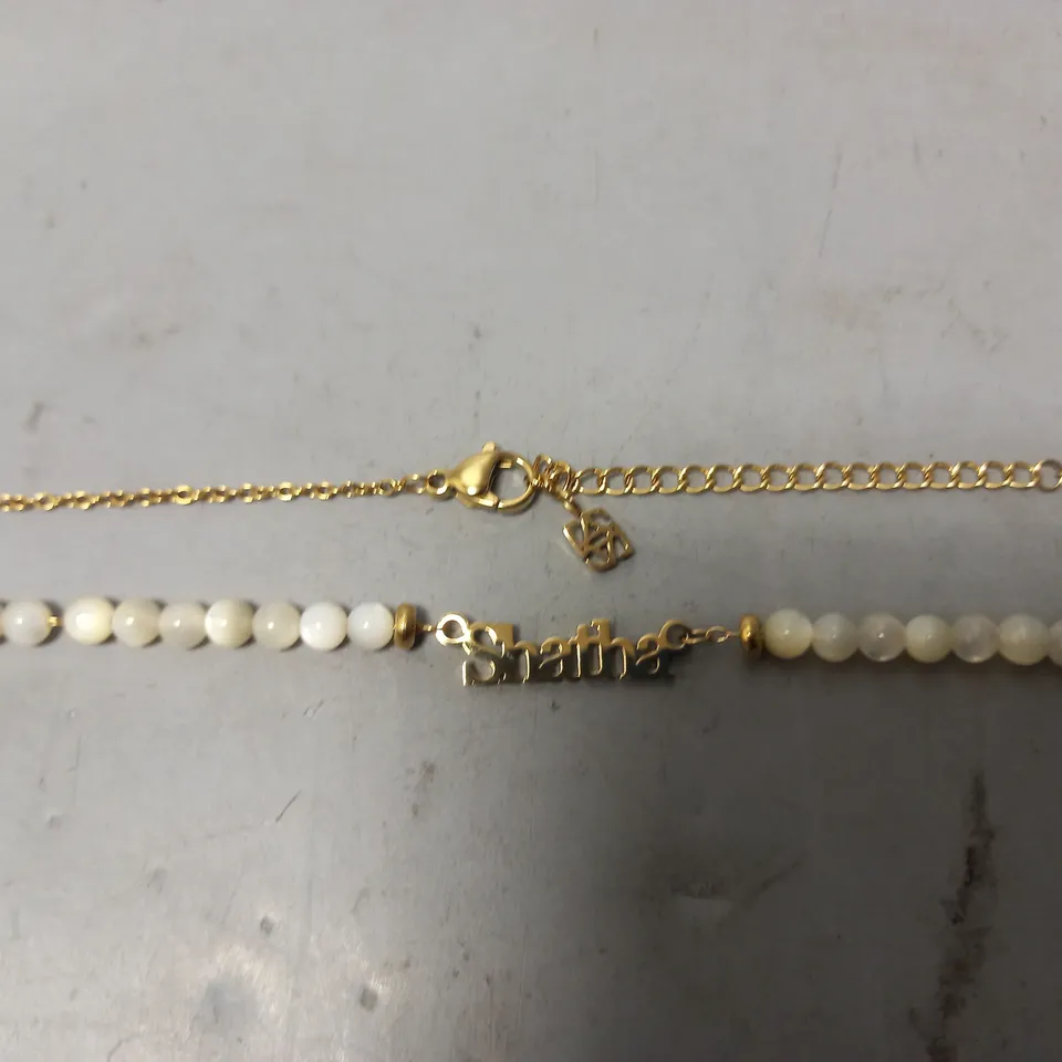 BOXED ABBOTT LYON CUSTOM NAME NECKLACE IN GOLD