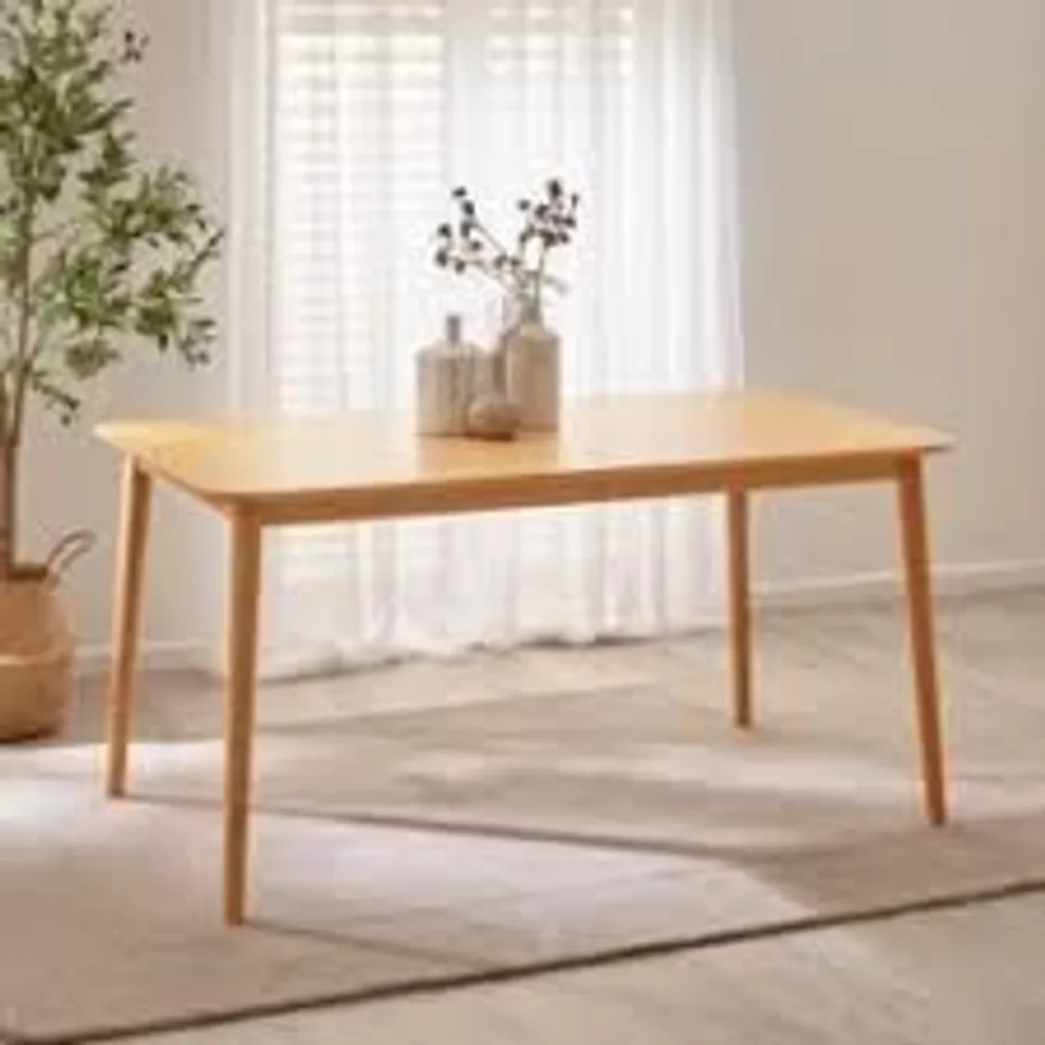 BOXED SWEDEN PERMIAN DINING TABLE - LIGHT OAK (1 BOX)