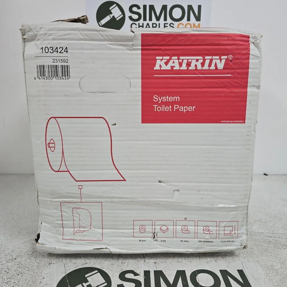 BOXED KATRIN CLASSIC ECO SYSTEM TOILET PAPER