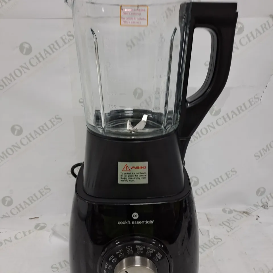 BOXED COOK'S ESSENTIALS 1.75L SOUP MAKER & BLENDER BLACK