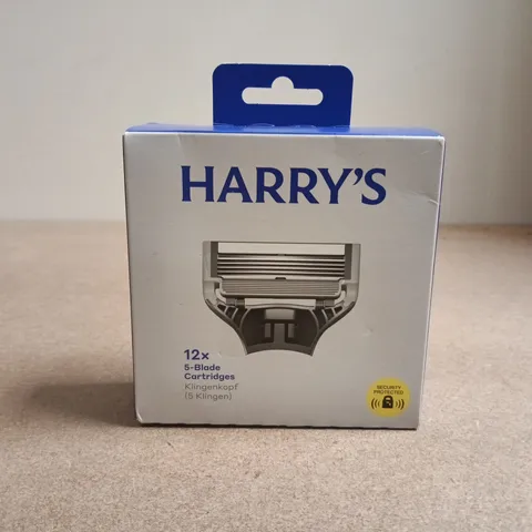 HARRY'S RAZOR CARTRIDGE REFILLS – 12X 5-BLADE CARTRIDGES (BOXED)