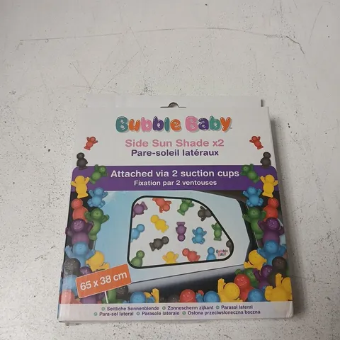 BUBBLE BABY SIDE SUN SHADE X2 FOR CAR WINDOWS β 65 X 38 CM