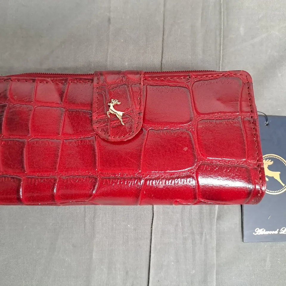 ASHWOOD LEATHER RED LEATHER PURSE