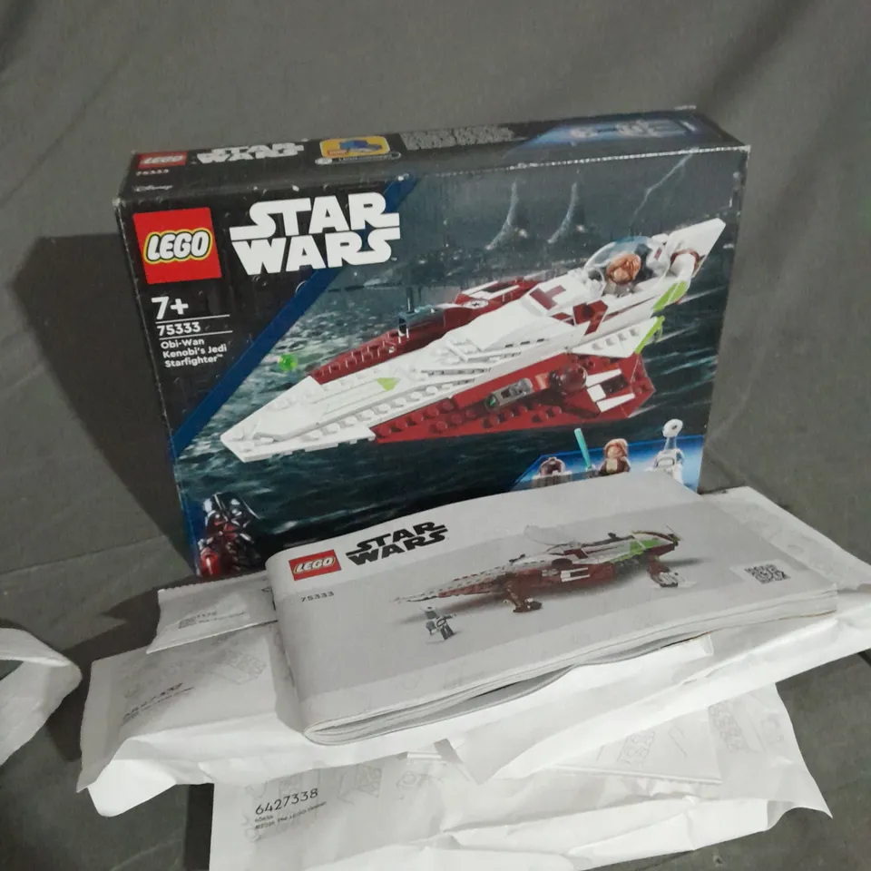 BOXED LEGO STAR WARS OBI-WAN KENOBI'S STARFIGHTER 75333