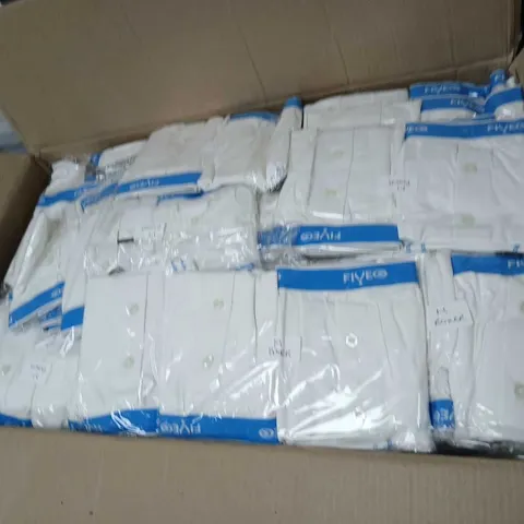 APPROXIMATELY 100 PACKS OF FIVE G WHITE MEDIUM BOXERS - COLLECTION ONLY 