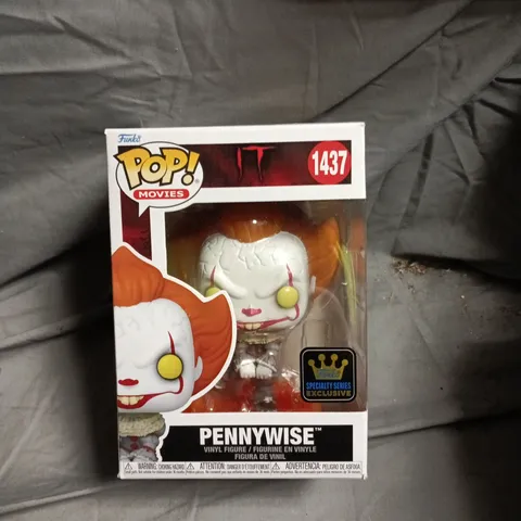 FUNKO POP! PENNYWISE VINYL FIGURE – IT, SPECIALTY SERIES EXCLUSIVE, #1437 (BOXED)