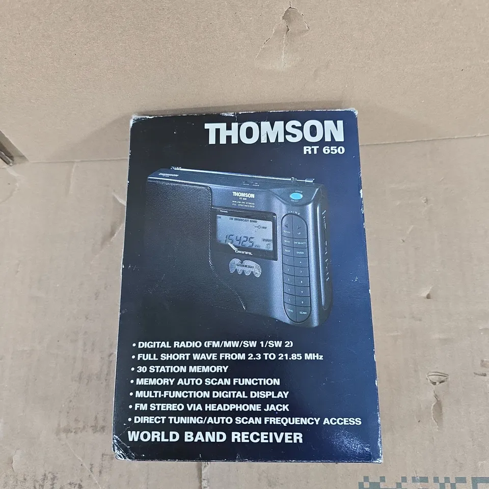 THOMSON RT 650 WORLD BAND RECEIVER – DIGITAL RADIO