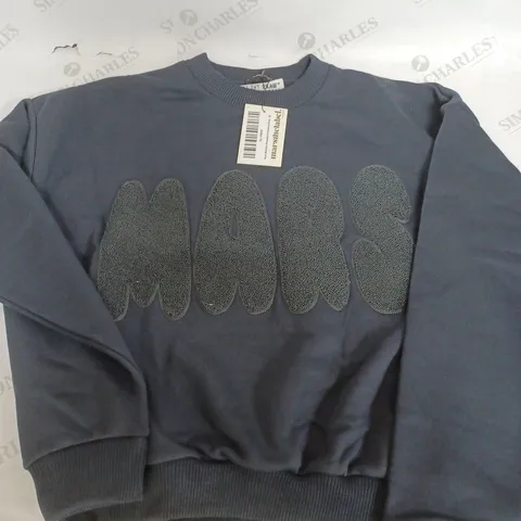 MARS THE LABLE BUBBLE SWEATSHIRT IN NAVY - MEDIUM