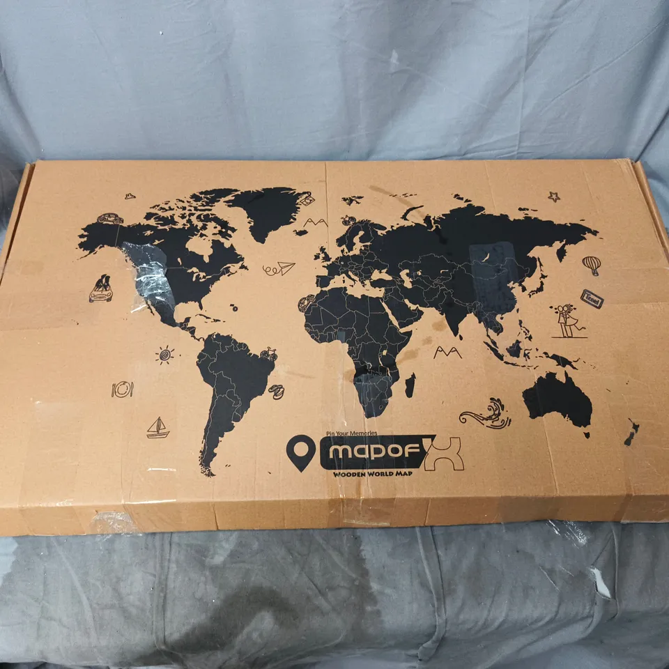 MAPOFX WOODEN WORLD MAP WALL ART – DIY PUZZLE KIT