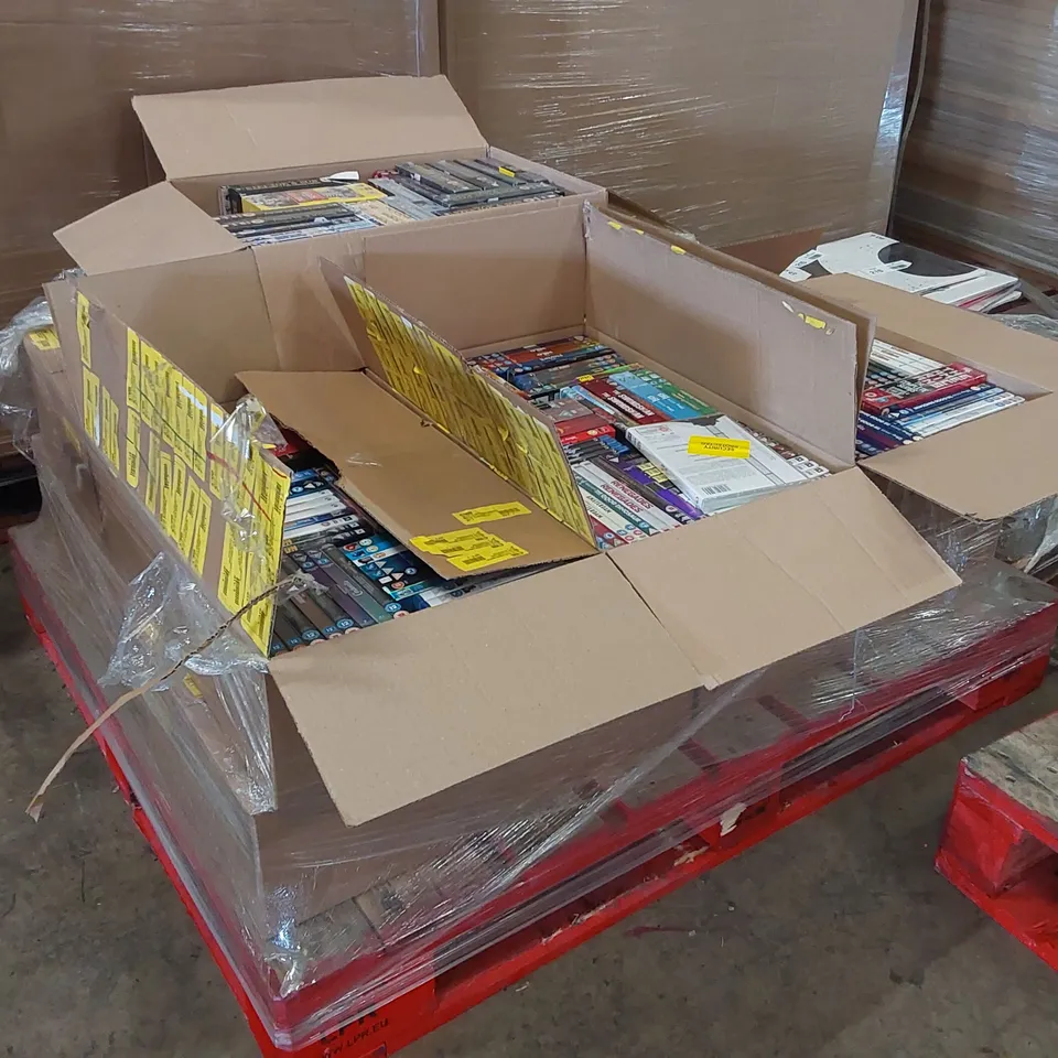 PALLET CONTAINING LARGE QUANTITY OF MIXED CD'S AND DVD'S