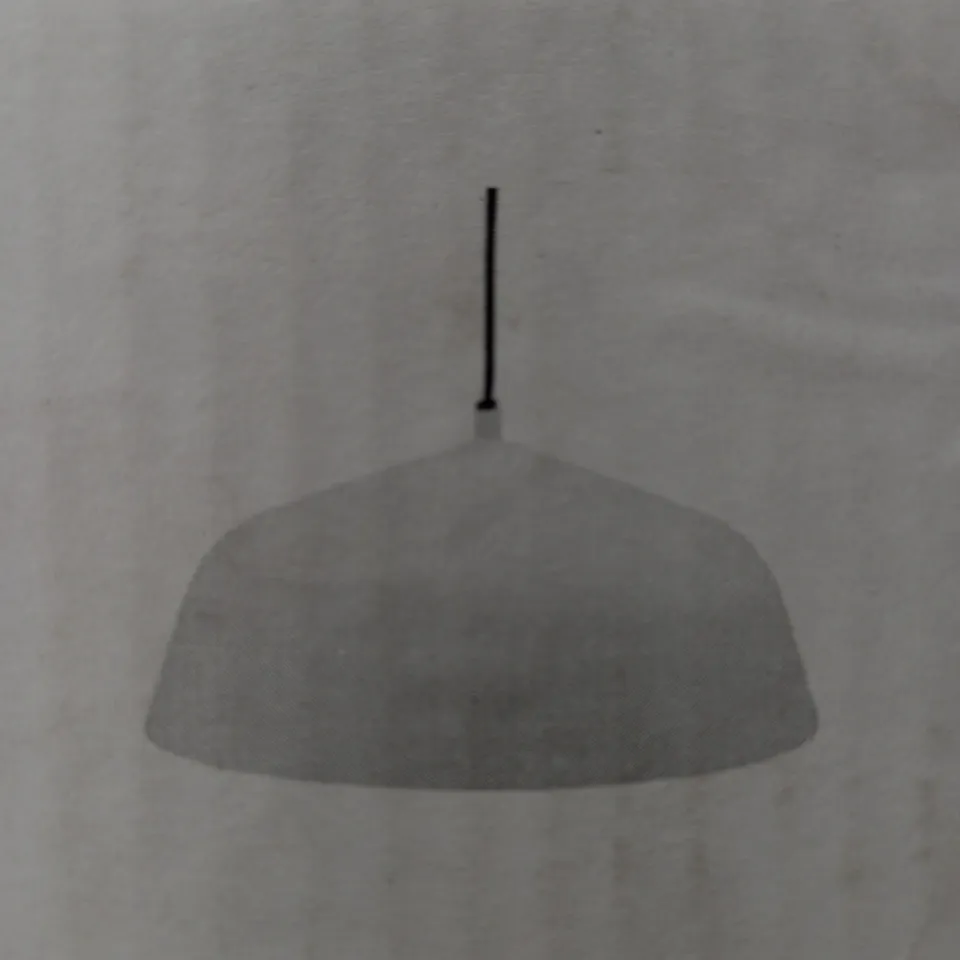 NEVE LARGE PENDANT MATT, WHITE AND COPPER FINISH