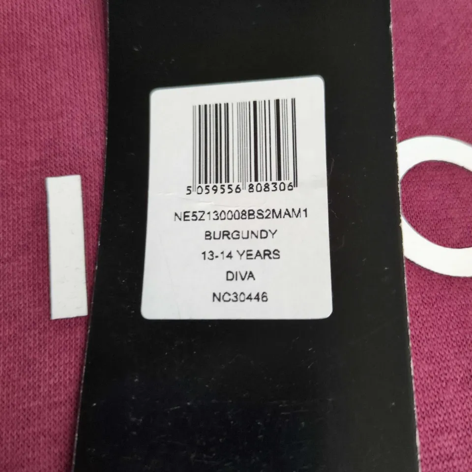 NICCE KIDS BURGUNDY DIVA SET – HOODIE & LEGGINGS, 13-14 YEARS