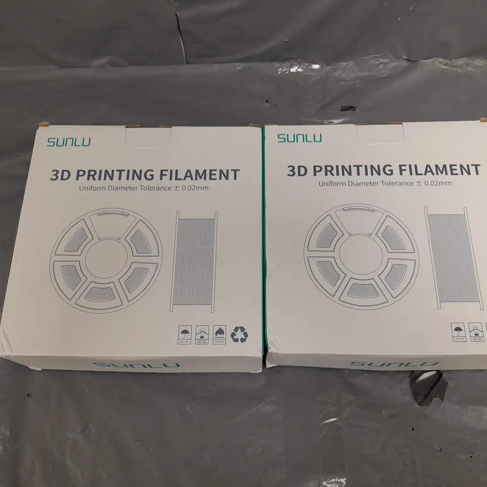 2X BOXED SUNLU 3D PRINTING FILAMENT 
