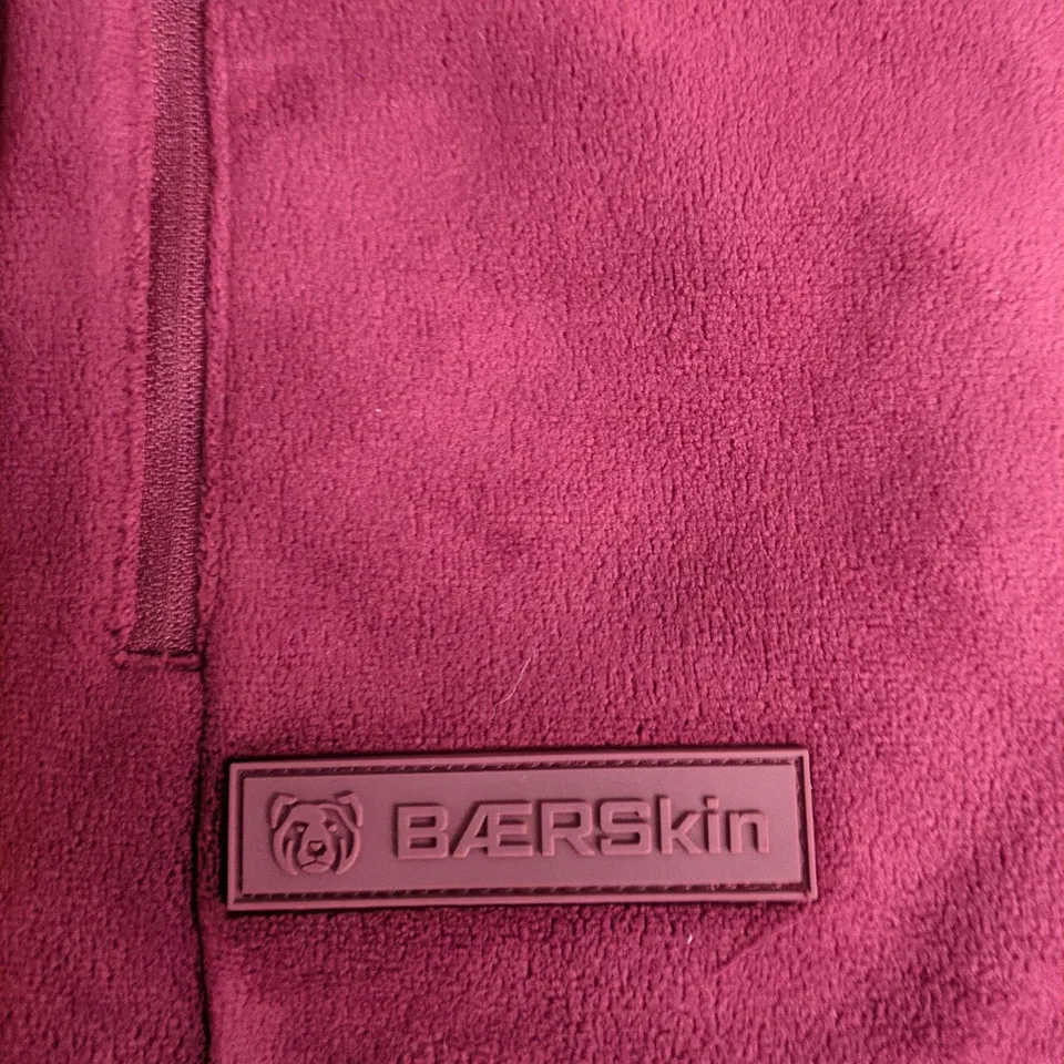 BEARSKIN TACTICAL SUPPLY CO. FLEECE JACKET – BURGUNDY , SIZE M