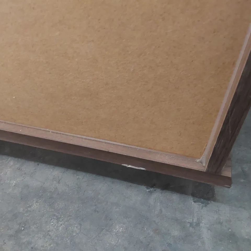 DESIGNER 2 DRAWER WOODEN BEDSIDE TABLE ON WHEELS