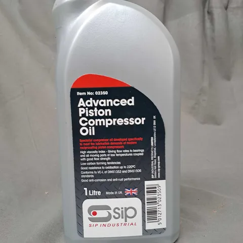 ADVANCED PISTON COMPRESSOR OIL 1L /COLLECTION ONLY